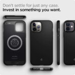 Spigen Mag Armor - Matte Black, iPhone 15 Pro Max - Image 11
