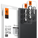 Spigen OPTIK.TR ”EZ FIT” Camera Protector 2-PACK GALAXY S24 Ultra Panssarilasi kameroille - Black