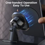 Joyroom JR-ZS400 Magneettinen autoteline puhelimelle kojelautaan - Musta - Image 13