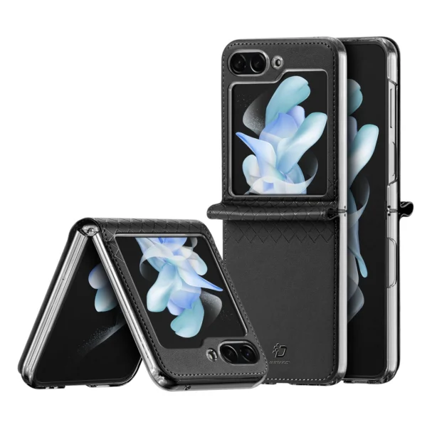 Dux Ducis Samsung Galaxy Z Flip5 5G Bril suojakuori, Musta