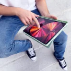 Stand Tablet Case Smart Cover suojakuori iPad Pro 12.9 '' 2022/2021/2020/2018 - Vihreä - Image 6