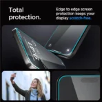 Spigen - Glas.tR EZ-FIT (2 pack) Panssarilasi -  iPhone 15 Pro Max - Kirkas - Image 10