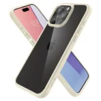 Spigen Ultra Hybrid Beige Suojakuori, iPhone 15 Pro Max