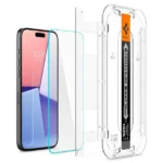 Spigen - Glas.tR EZ-FIT (2 pack) Panssarilasi -  iPhone 15 Pro - Kirkas