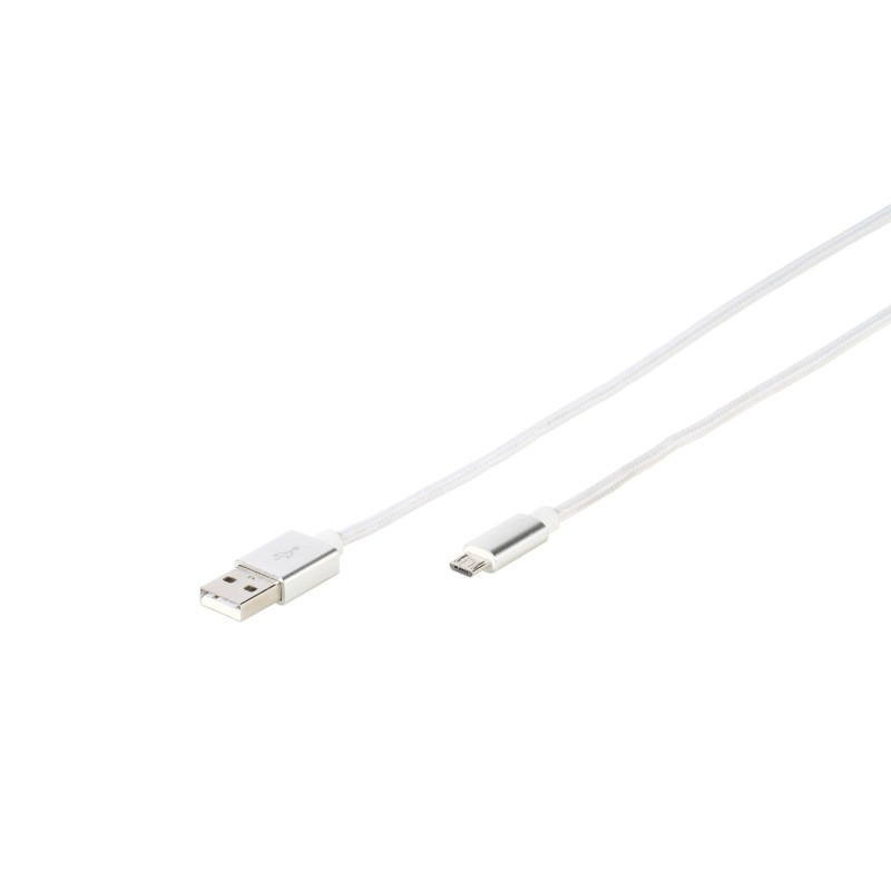 vivanco-microusb Pitkäikäinen punottu Micro-USB-kaapeli 1,5m - Image 1