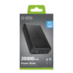 SBS POWERBANK 2X USB-A + USB-C 20000MAH - Image 2