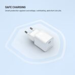 FIXED  Minilaturi USB-C PD GaN 30W + USB-C/C kaapeli Valkoinen - Image 5