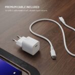 FIXED  Minilaturi USB-C PD GaN 30W + USB-C/C kaapeli Valkoinen - Image 9