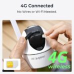 Reolink Go PT Ultra (G440) 4K Outdoor Battery Cam 4G LTE PT Valkoinen - Image 3