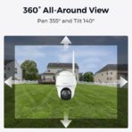 Reolink Go PT Ultra (G440) 4K Outdoor Battery Cam 4G LTE PT Valkoinen - Image 4