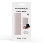 Classic Lompakkokotelo iPhone 16 Pro Greige