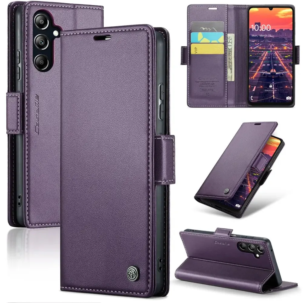 samsung-galaxy-a16-lompakkokotel Samsung Galaxy A16 5G Lompakko suojakotelo RFID - Violetti - CaseMe - Image 1