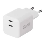 X2O 45 W kaksinkertainen kotilaturi USB-C/C GaN valkoinen