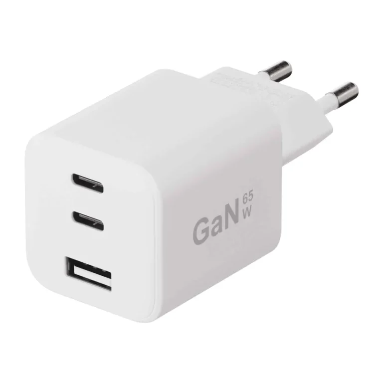 X2O 65 W kolminkertainen kotilaturi USB-C/C/A GaN valkoinen