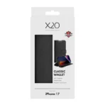 Classic Wallet Lompakkokotelo Apple iPhone 17 Musta