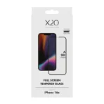 X2O Premium Full Screen Panssarilasi Apple iPhone 17e/16e/15/14/13/13 Pro