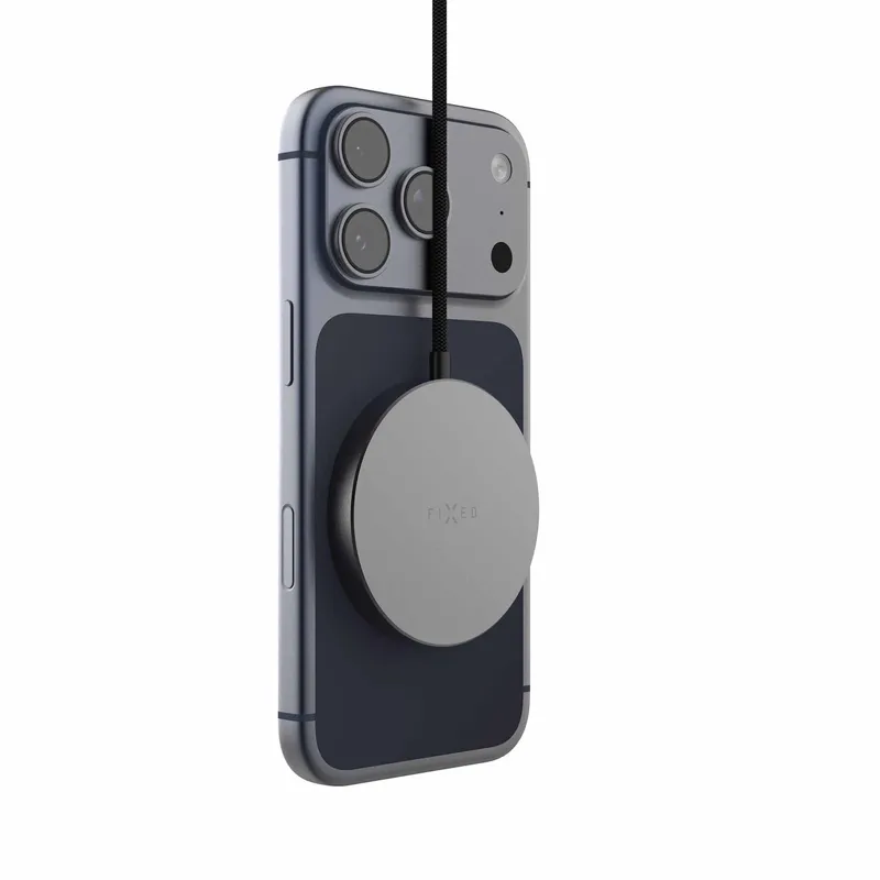 FIXED MagPad Slim Qi2.2 25 W langaton laturi, avaruusharmaa FIXED MagPad Slim Qi2.2 25 W langaton laturi, avaruusharmaa
