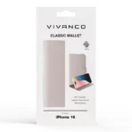 Classic Lompakkokotelo iPhone 16 Greige