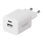 X2O 35 W kaksoiskotilaturi USB-C/A GaN valkoinen