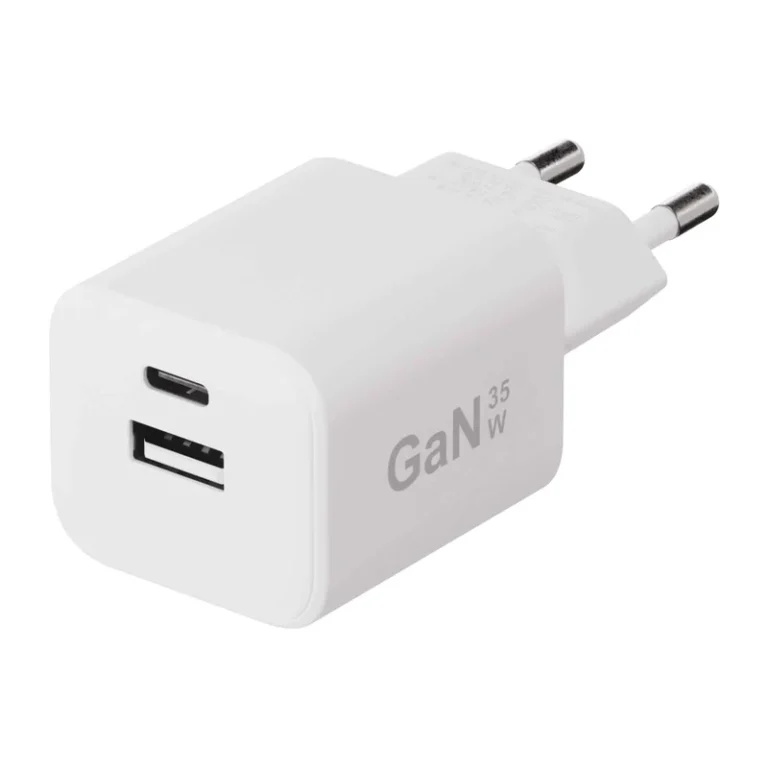 X2O 35 W kaksoiskotilaturi USB-C/A GaN valkoinen