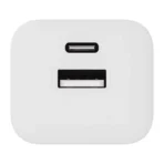 X2O 35 W kaksoiskotilaturi USB-C/A GaN valkoinen