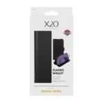 X2O Classic Wallet Lompakkokotelo Realme 16 Pro Musta