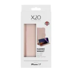 Classic Wallet Lompakkokotelo Apple iPhone 17 Rose Gold